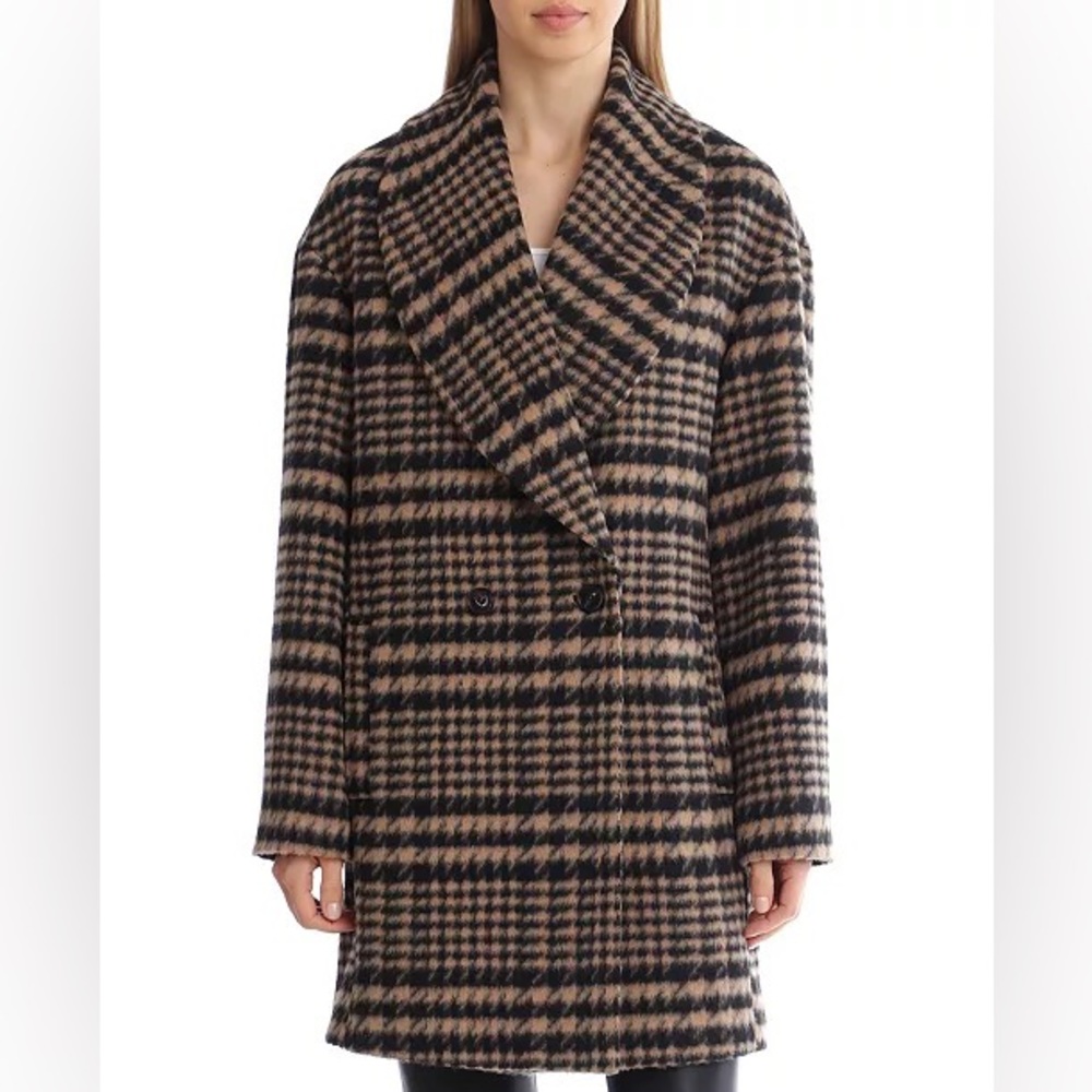 Elie Tahari Double-Breasted Wool Coat